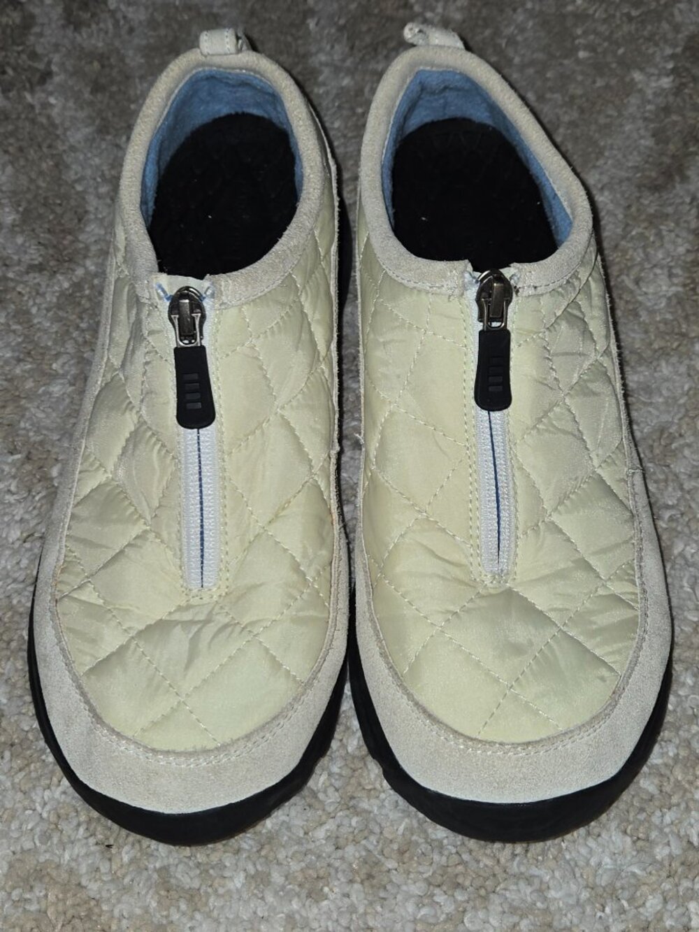 Lands End Quilted Nylon Slip On Size 8.5